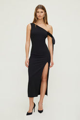 Off Shoulder Bow Maxi Dress