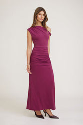 Sculpt Draped Off Shoulder Maxi Dress