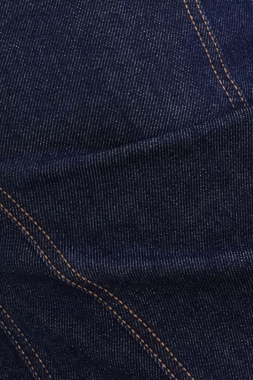Flared Denim Maxi Dress