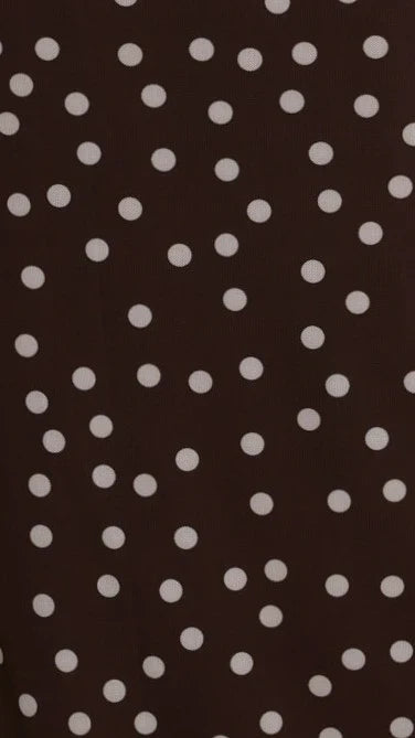 Janika Maxi Skirt - Chocolate/White Polka Dot