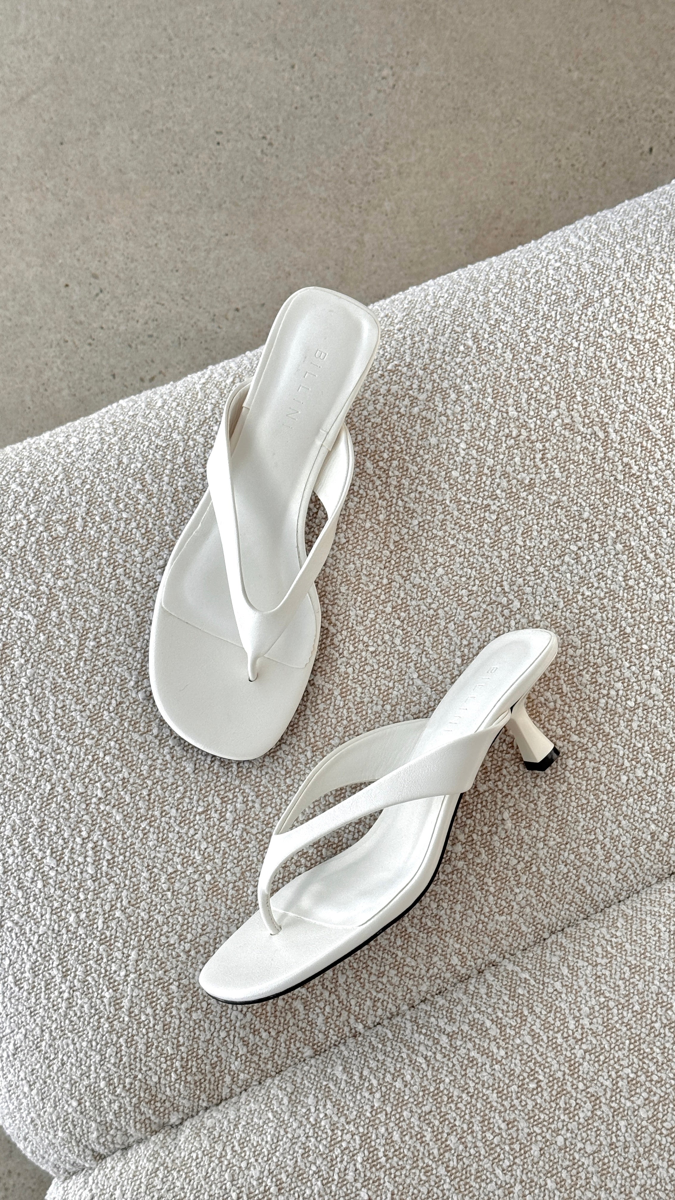 Niesha Heel - White Shine