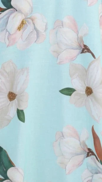 Skye Maxi Dress - Aqua/White Floral