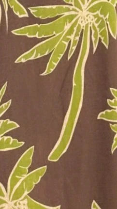 Marcel Maxi Dress - Brown/Green Palm